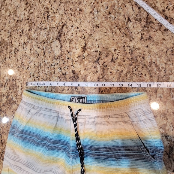 ALTON Hombre Terry Shorts Stripe Summer Men's Large - Picture 9 of 9